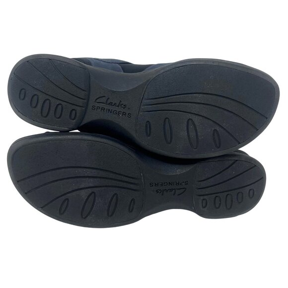 Clarks Womens Springers Navy Blue Leather Sandal 88750‎ Size 10 Medium - Picture 7 of 9